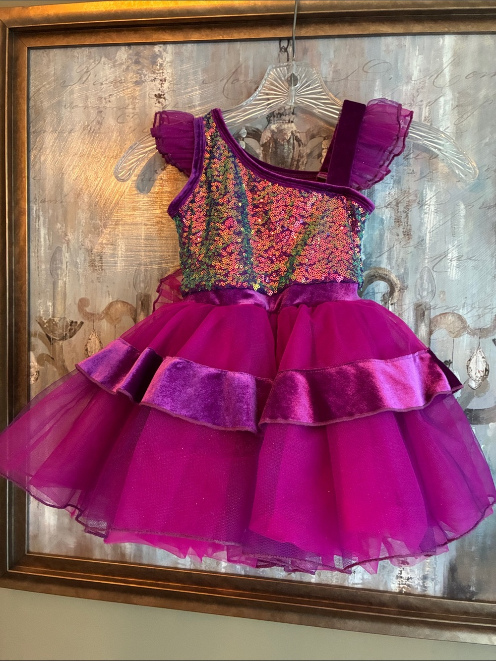 Revolution Purple Sequin Costume Dress Size SC - Picture 7 of 10